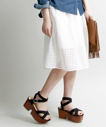 WEGO | WEGO/オーガンジーミディスカート　(スカート)