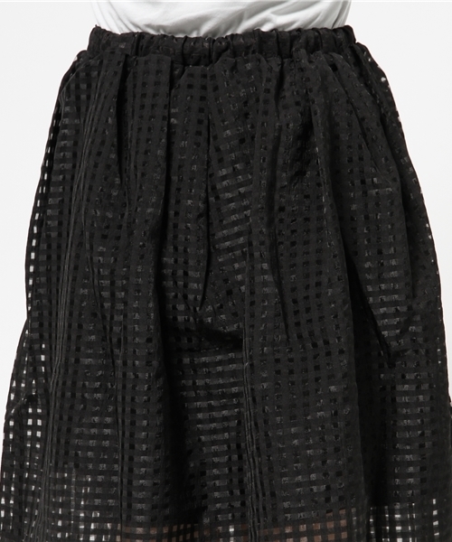 WEGO（ウィゴー）の「WEGO/オーガンジーミディスカート　（スカート・レディース・ホワイト/ブラック・FREE）」の7枚目の写真