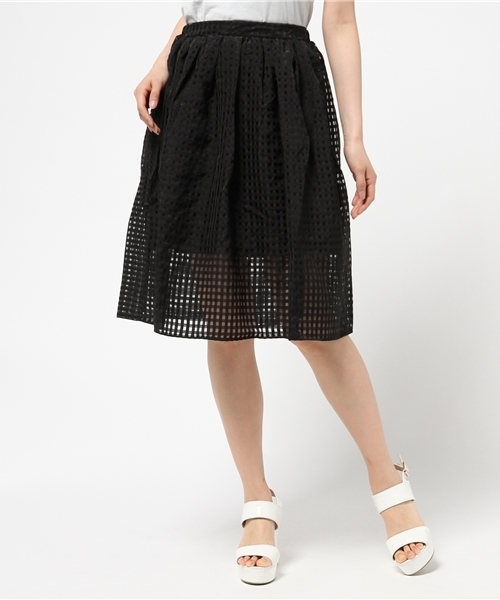 WEGO（ウィゴー）の「WEGO/オーガンジーミディスカート　（スカート・レディース・ホワイト/ブラック・FREE）」の12枚目の写真