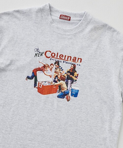 COLEMAN（コールマン）の「Coleman（コールマン）別注キャンプモチーフプリントTシャツ（Tシャツ/カットソー・メンズ・その他1/その他2/ホワイト/グレー/ベージュ/ダークグレー/その他3・XL/M/S/L）」の3枚目の写真