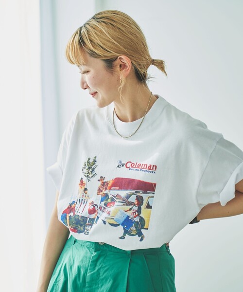 COLEMAN（コールマン）の「Coleman（コールマン）別注キャンプモチーフプリントTシャツ（Tシャツ/カットソー・メンズ・その他1/その他2/ホワイト/グレー/ベージュ/ダークグレー/その他3・XL/M/S/L）」の8枚目の写真