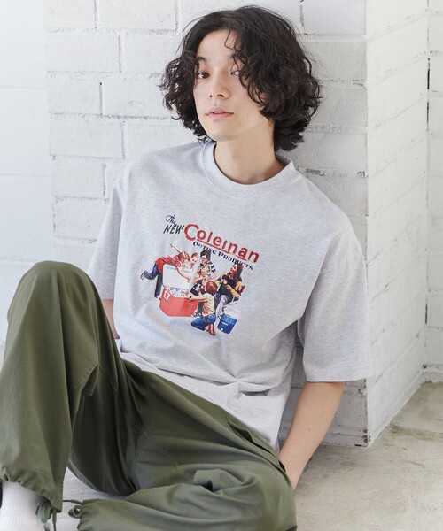 COLEMAN（コールマン）の「Coleman（コールマン）別注キャンプモチーフプリントTシャツ（Tシャツ/カットソー・メンズ・その他1/その他2/ホワイト/グレー/ベージュ/ダークグレー/その他3・XL/M/S/L）」の9枚目の写真
