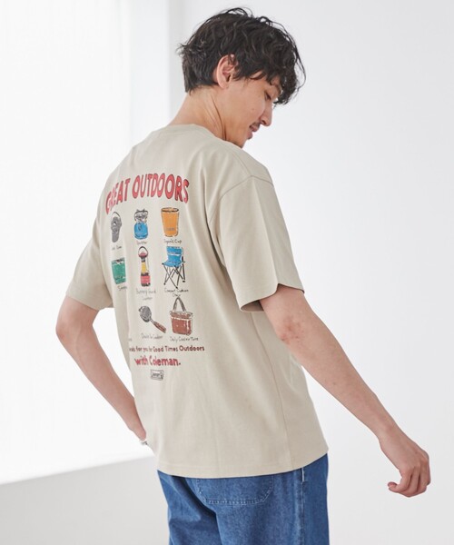 COLEMAN（コールマン）の「Coleman（コールマン）別注キャンプモチーフプリントTシャツ（Tシャツ/カットソー・メンズ・その他1/その他2/ホワイト/グレー/ベージュ/ダークグレー/その他3・XL/M/S/L）」の13枚目の写真