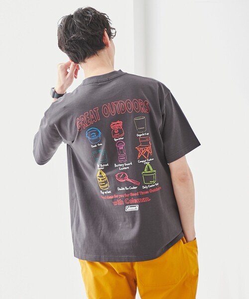 COLEMAN（コールマン）の「Coleman（コールマン）別注キャンプモチーフプリントTシャツ（Tシャツ/カットソー・メンズ・その他1/その他2/ホワイト/グレー/ベージュ/ダークグレー/その他3・XL/M/S/L）」の16枚目の写真