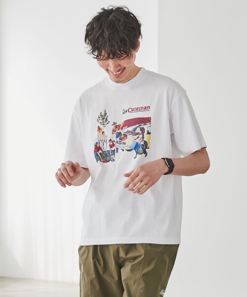 COLEMAN（コールマン）の「Coleman（コールマン）別注キャンプモチーフプリントTシャツ（Tシャツ/カットソー・メンズ・その他1/その他2/ホワイト/グレー/ベージュ/ダークグレー/その他3・XL/M/S/L）」の21枚目の写真