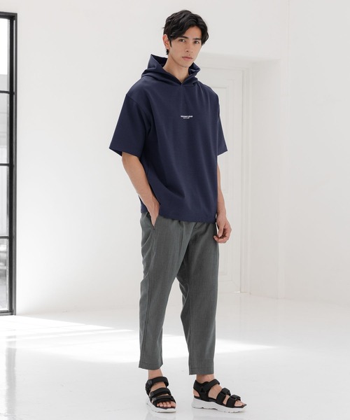 GLOBAL WORK(グローバルワーク)の「ライトクッションCOOLパーカーロゴ/半袖/163655(パーカー・メンズ・チャコールグレー/ダークブルー/ホワイト系その他2・X-LARGE/SMALL/MEDIUM/LARGE)」の18枚目の写真