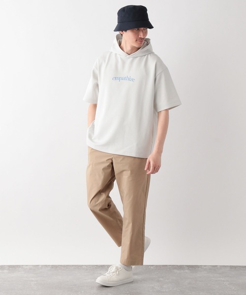 GLOBAL WORK(グローバルワーク)の「ライトクッションCOOLパーカーロゴ/半袖/163655(パーカー・メンズ・チャコールグレー/ダークブルー/ホワイト系その他2・X-LARGE/SMALL/MEDIUM/LARGE)」の13枚目の写真