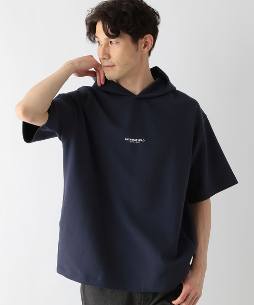 GLOBAL WORK(グローバルワーク)の「ライトクッションCOOLパーカーロゴ/半袖/163655(パーカー・メンズ・チャコールグレー/ダークブルー/ホワイト系その他2・X-LARGE/SMALL/MEDIUM/LARGE)」の8枚目の写真
