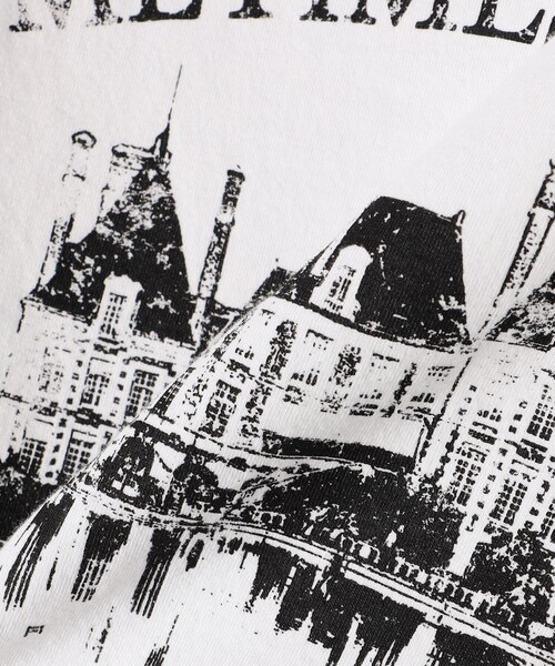 SHIPS（シップス）の「* オーガニックコットン アンティーク調 線画 TEE◆（Tシャツ/カットソー・レディース・ホワイト/チャコールグレー/ダークグレー/ライトピンク/ライトホワイト/ピンク・ONE SIZE）」の8枚目の写真