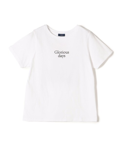 SHIPS（シップス）の「* オーガニックコットン アンティーク調 線画 TEE◆（Tシャツ/カットソー・レディース・ホワイト/チャコールグレー/ダークグレー/ライトピンク/ライトホワイト/ピンク・ONE SIZE）」の10枚目の写真