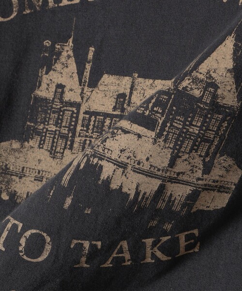 SHIPS（シップス）の「* オーガニックコットン アンティーク調 線画 TEE◆（Tシャツ/カットソー・レディース・ホワイト/チャコールグレー/ダークグレー/ライトピンク/ライトホワイト/ピンク・ONE SIZE）」の14枚目の写真