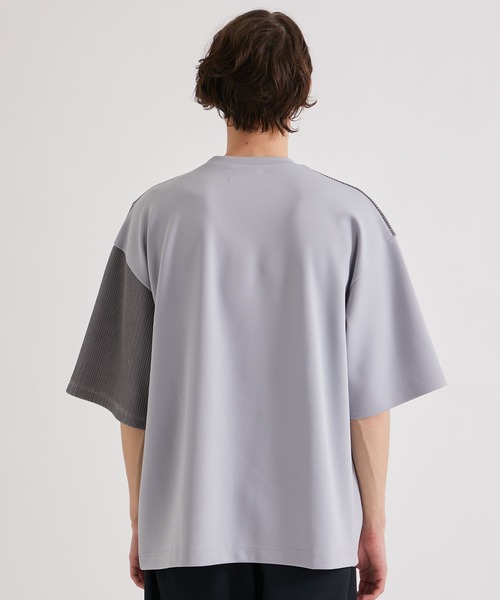 UNITED TOKYO（ユナイテッドトウキョウ）の「RIPPLEブロッキングカットソー（Tシャツ/カットソー・メンズ・ブルー/ブラック/グレー/ダークグレー・1/2/3）」の9枚目の写真