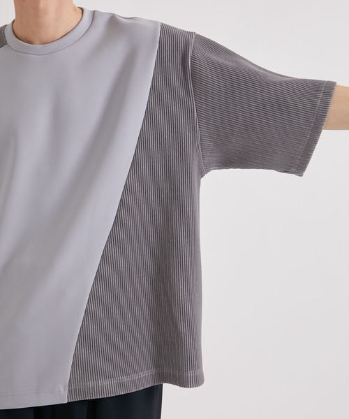 UNITED TOKYO（ユナイテッドトウキョウ）の「RIPPLEブロッキングカットソー（Tシャツ/カットソー・メンズ・ブルー/ブラック/グレー/ダークグレー・1/2/3）」の12枚目の写真