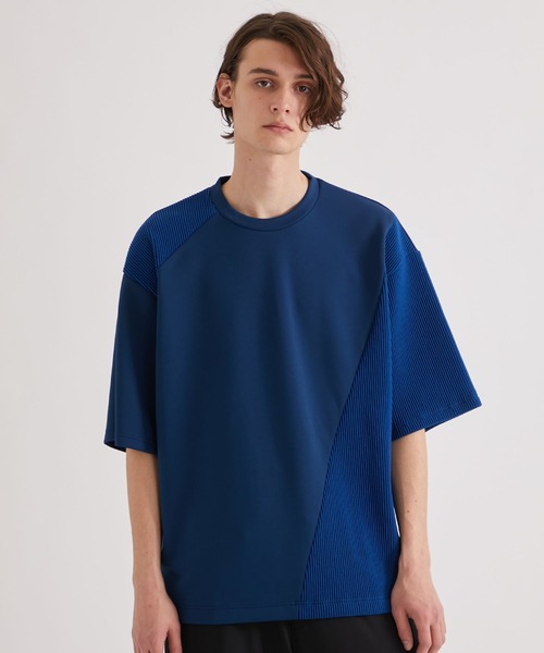 UNITED TOKYO（ユナイテッドトウキョウ）の「RIPPLEブロッキングカットソー（Tシャツ/カットソー・メンズ・ブルー/ブラック/グレー/ダークグレー・1/2/3）」の18枚目の写真