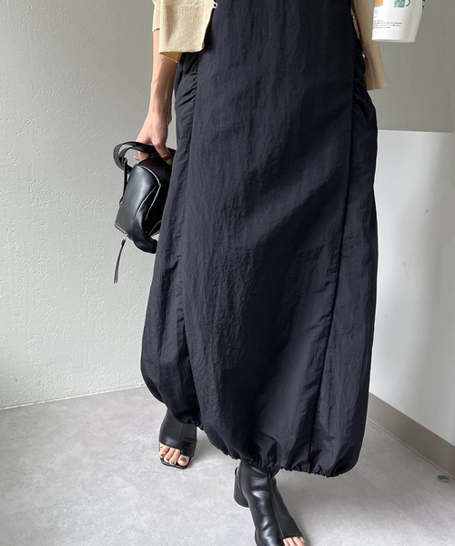 CAPRICIEUX LE'MAGE（カプリシューレマージュ）の「ドロストキャミワンピース（ワンピース・レディース・ブラック/ホワイト・FREE/S）」の17枚目の写真