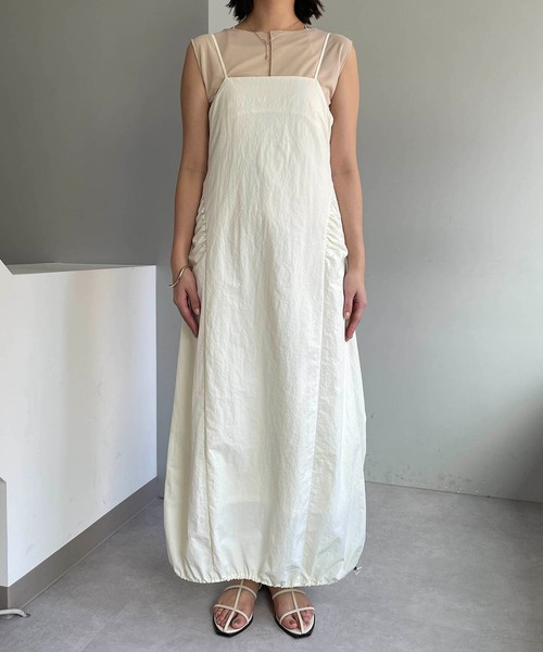 CAPRICIEUX LE'MAGE（カプリシューレマージュ）の「ドロストキャミワンピース（ワンピース・レディース・ブラック/ホワイト・FREE/S）」の18枚目の写真