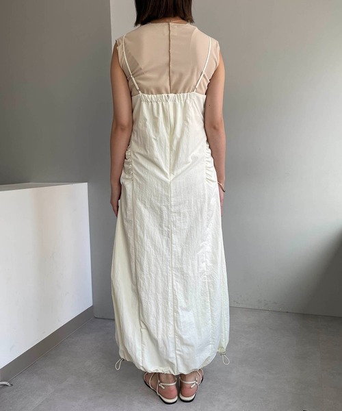 CAPRICIEUX LE'MAGE（カプリシューレマージュ）の「ドロストキャミワンピース（ワンピース・レディース・ブラック/ホワイト・FREE/S）」の20枚目の写真