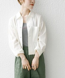 SHIPS any | SHIPS any:〈洗濯機可能〉コットン ポプリン ショート シャツ ジャケット(その他アウター)