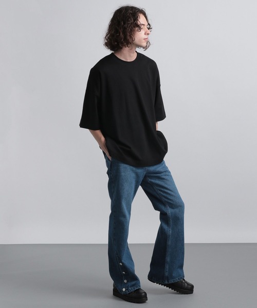 HARE(ハレ)の「HAREスタンダードビッグカットソー(HARE)(Tシャツ/カットソー・メンズ・グリーン/ホワイト/ブラック/ベージュ/グレー/ブルー・LARGE/SMALL/MEDIUM)」の8枚目の写真