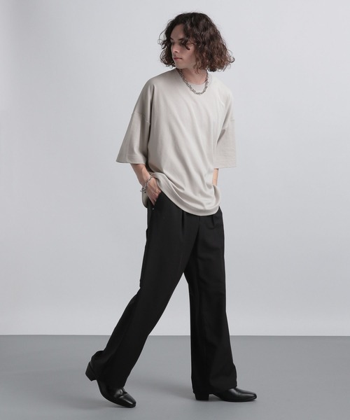 HARE(ハレ)の「HAREスタンダードビッグカットソー(HARE)(Tシャツ/カットソー・メンズ・グリーン/ホワイト/ブラック/ベージュ/グレー/ブルー・LARGE/SMALL/MEDIUM)」の10枚目の写真