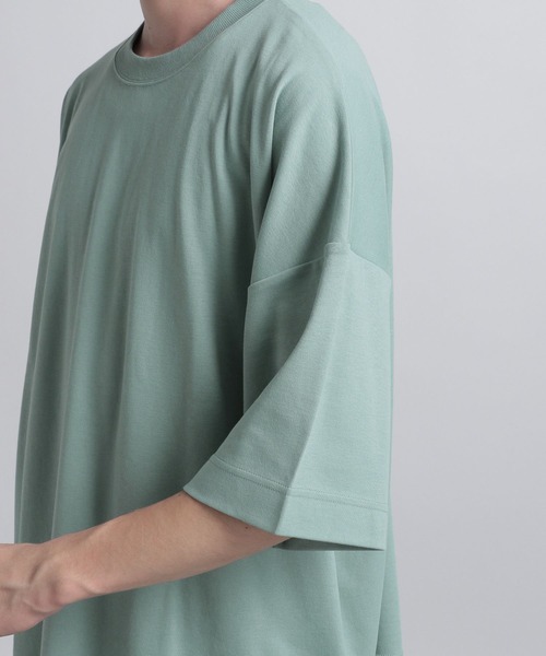 HARE(ハレ)の「HAREスタンダードビッグカットソー(HARE)(Tシャツ/カットソー・メンズ・グリーン/ホワイト/ブラック/ベージュ/グレー/ブルー・LARGE/SMALL/MEDIUM)」の16枚目の写真