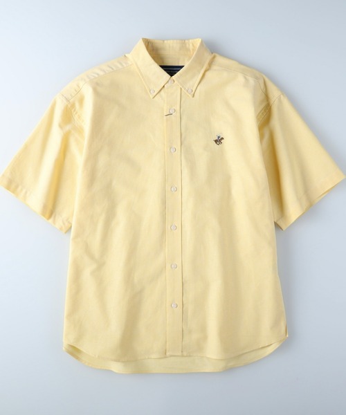 Right-on(ライトオン)の「BEVERLY HILLS POLO CLUB(ビバリーヒルズポロクラブ)オックス刺繍ボタンダウン半袖シャツ(シャツ/ブラウス・メンズ・ピンク/ネイビー/ブルー/グレー/ケリーグリーン/ホワイト/サックスブルー/イエロー・L/XL/M)」の7枚目の写真