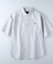 BEVERLY HILLS POLO CLUB(ビバリーヒルズポロクラブ)オックス刺繍ボタンダウン半袖シャツ