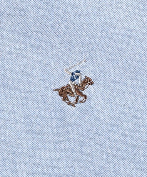 Right-on(ライトオン)の「BEVERLY HILLS POLO CLUB(ビバリーヒルズポロクラブ)オックス刺繍ボタンダウン半袖シャツ(シャツ/ブラウス・メンズ・ピンク/ネイビー/ブルー/グレー/ケリーグリーン/ホワイト/サックスブルー/イエロー・L/XL/M)」の10枚目の写真