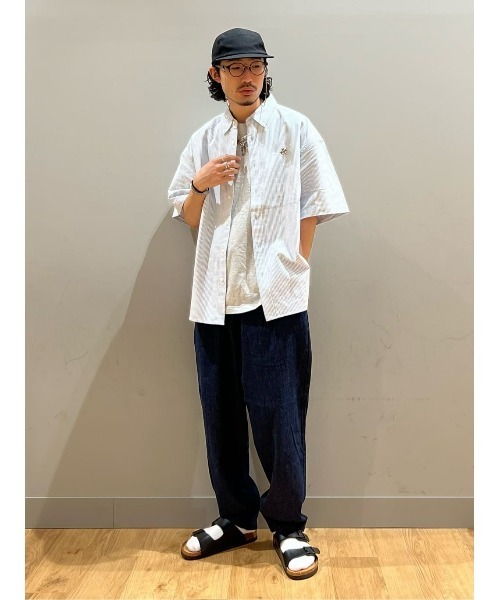 Right-on(ライトオン)の「BEVERLY HILLS POLO CLUB(ビバリーヒルズポロクラブ)オックス刺繍ボタンダウン半袖シャツ(シャツ/ブラウス・メンズ・ピンク/ネイビー/ブルー/グレー/ケリーグリーン/ホワイト/サックスブルー/イエロー・L/XL/M)」の14枚目の写真