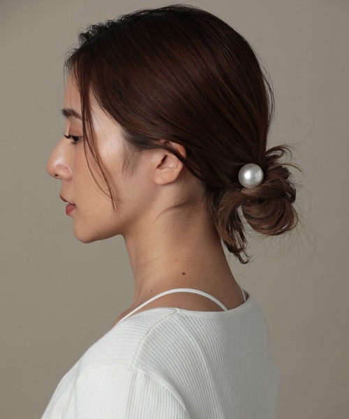 VATSURICA（バツリカ）の「〈VATSURICA〉バツリカ / パール ヘアゴム2（ヘアゴム・レディース・ホワイト・FREE）」の10枚目の写真