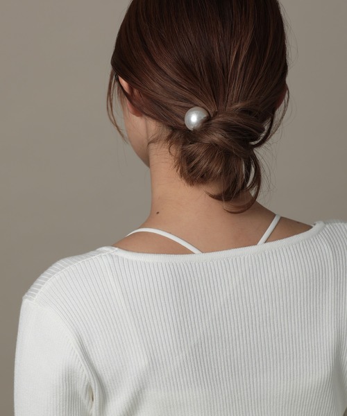 VATSURICA（バツリカ）の「〈VATSURICA〉バツリカ / パール ヘアゴム2（ヘアゴム・レディース・ホワイト・FREE）」の9枚目の写真