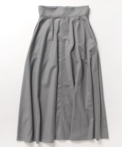 31 Sons de mode（トランテアン　ソン　ドゥ　モード）の「フラップポケットフレアスカート（スカート・レディース・ベージュ/ライトグリーン/グレー・38/36）」の6枚目の写真