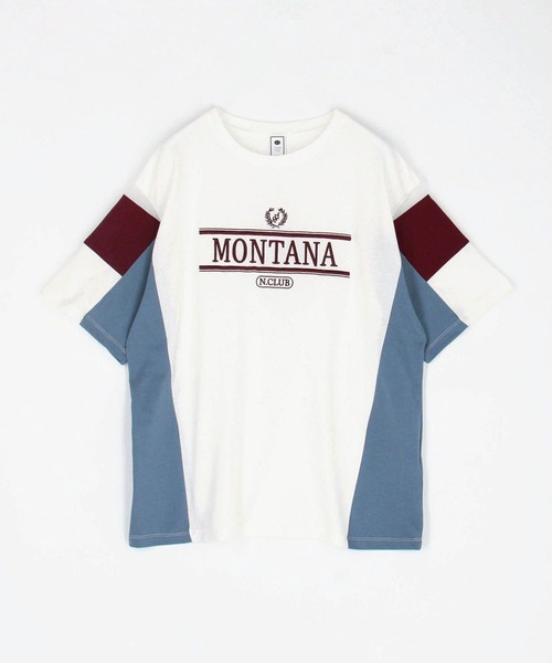 179/WG（イチナナキュウダブルジー）の「配色Tシャツ（Tシャツ/カットソー・レディース・オフホワイト/オートミール/ネイビー・FREE）」の21枚目の写真