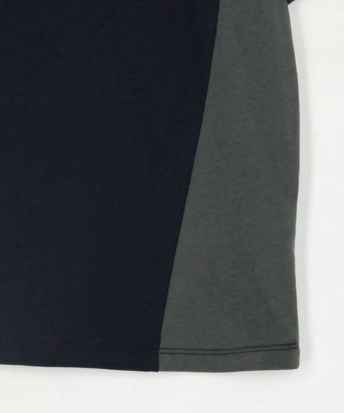 179/WG（イチナナキュウダブルジー）の「配色Tシャツ（Tシャツ/カットソー・レディース・オフホワイト/オートミール/ネイビー・FREE）」の16枚目の写真