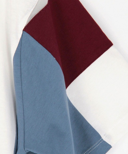 179/WG（イチナナキュウダブルジー）の「配色Tシャツ（Tシャツ/カットソー・レディース・オフホワイト/オートミール/ネイビー・FREE）」の13枚目の写真