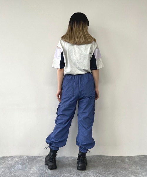 179/WG（イチナナキュウダブルジー）の「配色Tシャツ（Tシャツ/カットソー・レディース・オフホワイト/オートミール/ネイビー・FREE）」の10枚目の写真