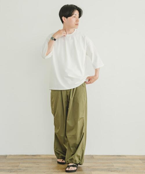 ITEMS URBANRESEARCH（アイテムズ アーバンリサーチ）の「クルーネックハンソデTシャツ（Tシャツ/カットソー・レディース・チャコールグレー/グレー系その他/ブルー系その他/ホワイト系その他/ホワイト・SMALL/MEDIUM）」の7枚目の写真