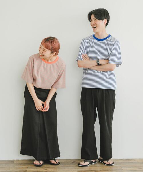 ITEMS URBANRESEARCH（アイテムズ アーバンリサーチ）の「クルーネックハンソデTシャツ（Tシャツ/カットソー・レディース・チャコールグレー/グレー系その他/ブルー系その他/ホワイト系その他/ホワイト・SMALL/MEDIUM）」の12枚目の写真