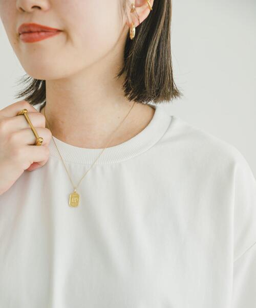 ITEMS URBANRESEARCH（アイテムズ アーバンリサーチ）の「クルーネックハンソデTシャツ（Tシャツ/カットソー・レディース・チャコールグレー/グレー系その他/ブルー系その他/ホワイト系その他/ホワイト・SMALL/MEDIUM）」の18枚目の写真