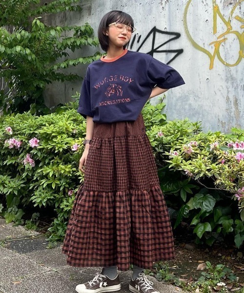 WudgeBoy（ワッジボーイ）の「WudgeBoy lion logo ringar Tee（Tシャツ/カットソー・レディース・カーキ/スミクロ/ネイビー・MEDIUM/LARGE）」の11枚目の写真