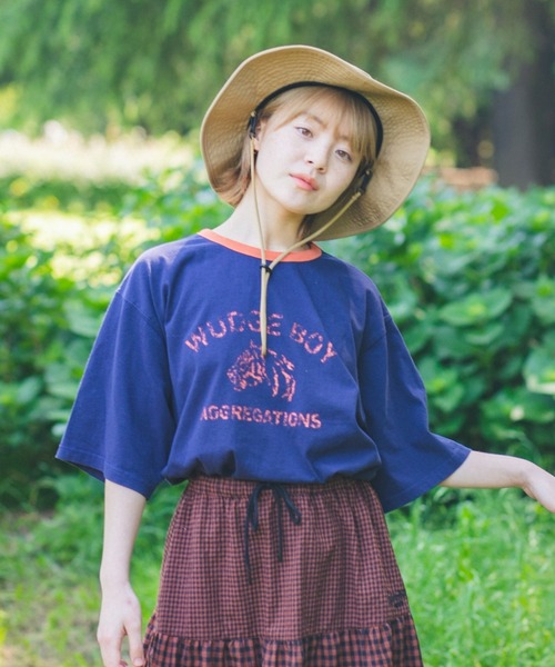 WudgeBoy（ワッジボーイ）の「WudgeBoy lion logo ringar Tee（Tシャツ/カットソー・レディース・カーキ/スミクロ/ネイビー・MEDIUM/LARGE）」の17枚目の写真