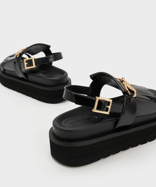 早い者勝ち【D&G】ドットプリント プラットフォームサンダル CAMINANDO別注＞ダブルリングプラットフォームサンダル | [公式