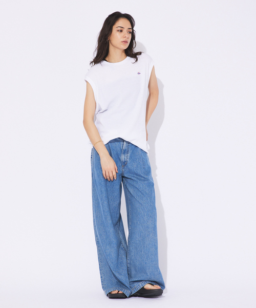 JEMORGAN（ジェーイーモーガン）の「【JEMORGAN/ジェーイーモーガン】ワッペン付きビックサイズノースリーブ/TCワッフル/ユニセックス（Tシャツ/カットソー・メンズ・ブラック/グリーン/ホワイト/ネイビー/ベージュ・M/L/LL）」の6枚目の写真