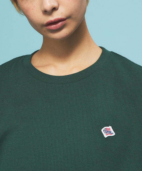 JEMORGAN（ジェーイーモーガン）の「【JEMORGAN/ジェーイーモーガン】ワッペン付きビックサイズノースリーブ/TCワッフル/ユニセックス（Tシャツ/カットソー・メンズ・ブラック/グリーン/ホワイト/ネイビー/ベージュ・M/L/LL）」の10枚目の写真