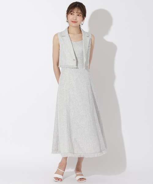 【美品★】And Couture♡サマーツイードセットアップワンピース AND COUTURE（アンドクチュール）の「サマーツイード