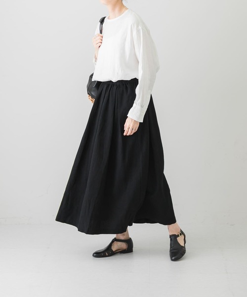 かぐれ（カグレ）の「リネンクルーネックプルオーバー（Tシャツ/カットソー・レディース・ナチュラル/オフホワイト・FREE）」の20枚目の写真