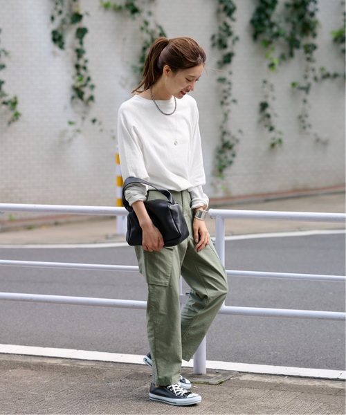 FRAMeWORK（フレームワーク）の「≪追加≫スラブベア天竺プルオーバー（Tシャツ/カットソー・レディース・スミクロ/グレー/ホワイト・FREE）」の22枚目の写真