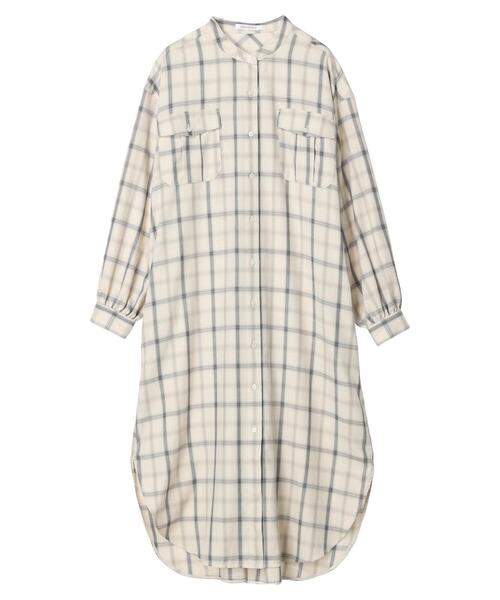 AMERICAN HOLIC（アメリカンホリック）の「イージーケアWポケットシャツワンピース（シャツワンピース・レディース・ブラック×ホワイト/ブラック/ホワイト系その他7/ネイビー系3・M/L）」の15枚目の写真