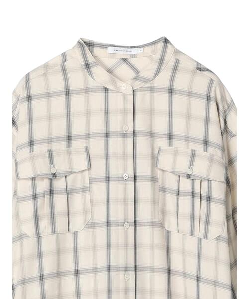 AMERICAN HOLIC（アメリカンホリック）の「イージーケアWポケットシャツワンピース（シャツワンピース・レディース・ブラック×ホワイト/ブラック/ホワイト系その他7/ネイビー系3・M/L）」の13枚目の写真