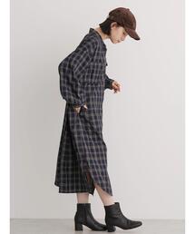 AMERICAN HOLIC | イージーケアWポケットシャツワンピース(シャツワンピース)